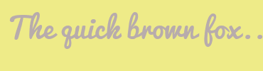 Image with Font Color B8ACAC and Background Color EEEB88